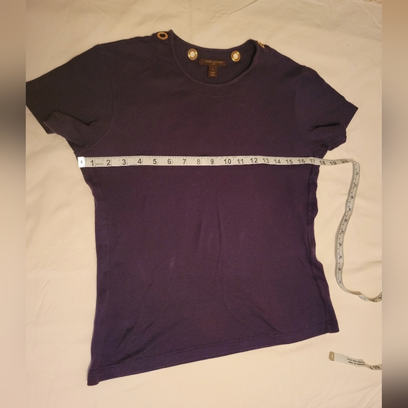 Louis Vuitton Purple Fitted Short Sleeve Tee - Picture 3 of 3